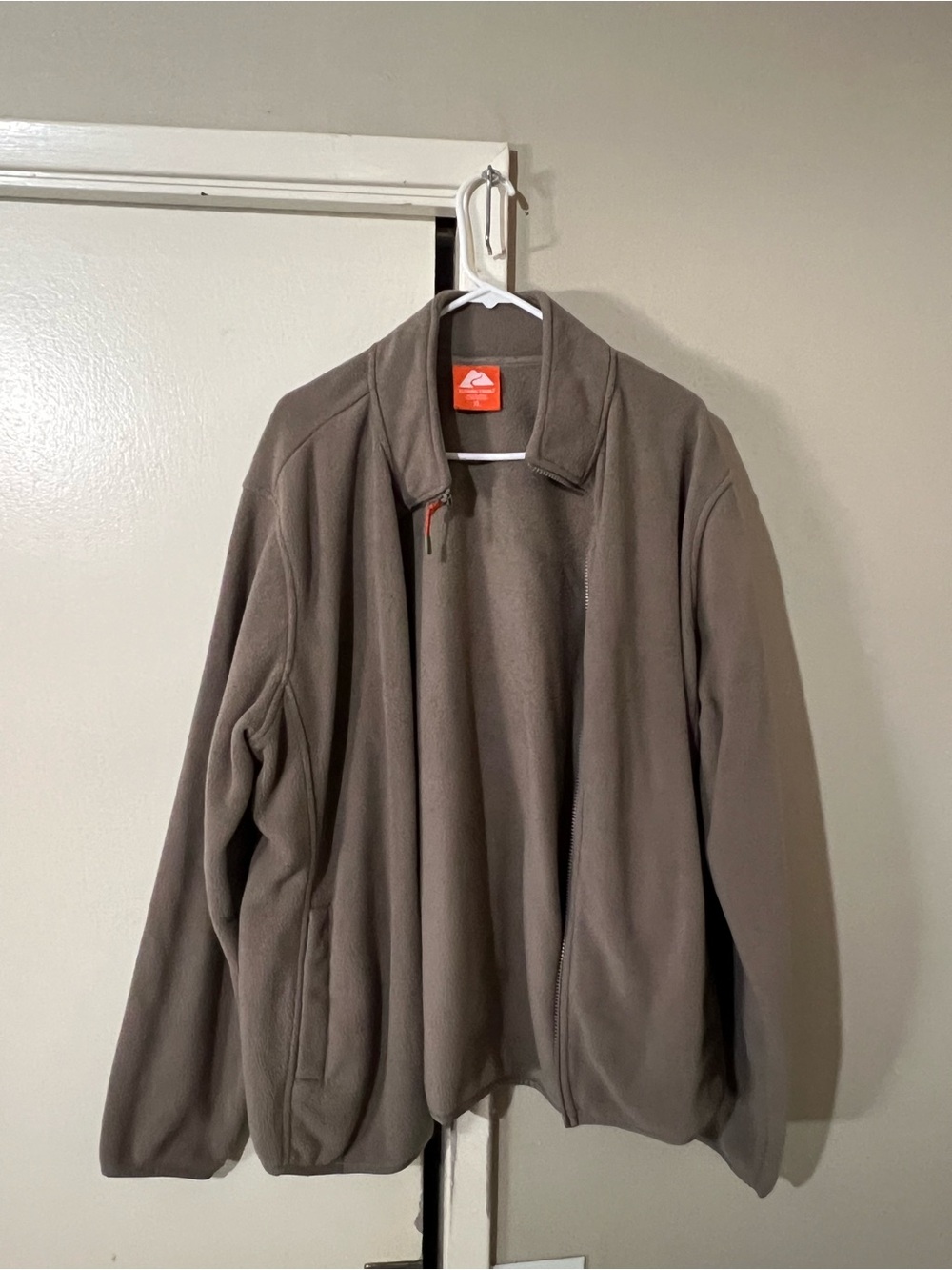 Ozark Trail Men’s Taupe Brown Lightweight Fleece Jacket